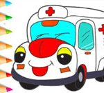 Coloring Book: Ambulance