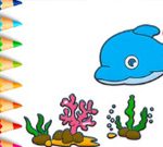 Coloring Book: Dolphin