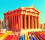 Coloring Book: Parthenon Temple